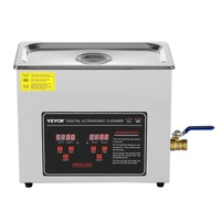 VEVOR Ultrasonic Cleaner with Digital Timer & Heater, Professional Ultra Sonic Jewelry Cleaner, Stainless Steel Heated Cleaning Machine for Glasses Wa