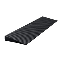 VEVOR 4 cm Rise Cuttable Threshold Ramp for Sweeping Robot, 90 cm Wide Natural Rubber Wheelchair Ramp, Non-Slip Solid Rubber Ramp with Double-Sided Ta