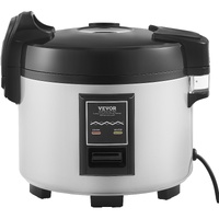 VEVOR Commercial Rice Cooker, 45-Cup Rice Cooker, 9 Liter Large Rice Cooker and Warmer with Nonstick Inner Pot, Fast Cooking and 12-Hour Keep Warm, wi