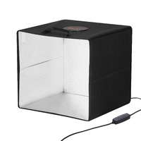 VEVOR Photo Studio Light Box 3000-5600K 6 Double-Sided Color Backdrops, 31.5 x 31 x 31 cm