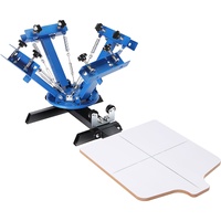 VEVOR 4 Color 1 Station Silk Screening Screenprint Press Screen Printing Machine