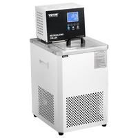 VEVOR Laboratory Chiller Circulator, 6L Chiller Lab Low Temperature Cooling Liquid, 23°F-212°F Circulator Pump Chiller, LCD Display, 304 Stainless Ste