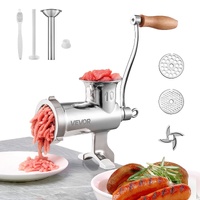 VEVOR Heavy Duty Meat Grinder Manual Sausage Filler Stainless Steel with Clamp
