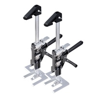 Labor Saving Arm Jack, 2 PCS 200 kg Bearing Capacity, Lifting up to 235 mm, Metal Hand Lifting Jack Tool with Magnetic Level, 2 Adjustment Modes, for 