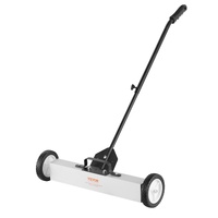 VEVOR 22.6 kg Rolling Magnetic Sweeper with Wheels, Push-Type Magnetic Pick Up Sweeper, Large Magnet Pickup Lawn Sweeper with Telescoping Handle, Easy