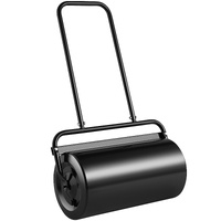 VEVOR Lawn Roller, 13 Gallon 24Inch Sand/Water Filled Yard Roller, Steel Sod Roller with Easy-turn Plug and U-Shaped Ergonomic Handle for Convenient P