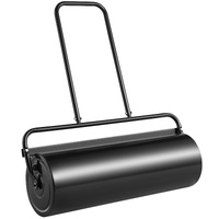 VEVOR Lawn Roller, 17 Gallon 36 Inch Sand/Water Filled Yard Roller, Steel Sod Roller with Easy-turn Plug and U-Shaped Ergonomic Handle for Convenient 