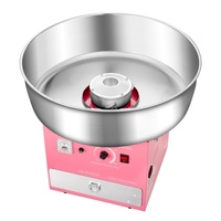 VEVOR Electric Cotton Candy Machine, 1000W Commercial Candy Floss Maker with 52cm Stainless Steel Bowl, Sugar Scoop, and Drawer, Easy Home Use, Perfec