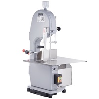 VEVOR Commercial Electric Meat Bandsaw, 1500W Stainless Steel Countertop Bone Sawing Machine, Workbeach 19.3" x 15", 0.16-7.9 Inch Cutting Thickness, 