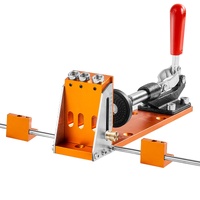 VEVOR Pocket Hole Jig Kit, 34 Pcs Pocket Hole Jig System with C-clamp,  Fixture, Step Drills, Wrenches, Drill Stop Rings, Square Drive Bits, Toolbox, 