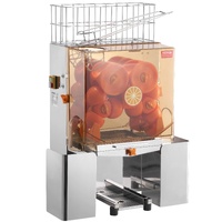 VEVOR Commercial Orange Juicer Machine, 120W Automatic Juice Extractor, Stainless Steel Orange Squeezer for 20 Oranges Per Minute, with Pull-Out Filte