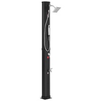 VEVOR Outdoor Solar Heated Shower, 40L Poolside Shower Kit with 2 Shower Head and Foot Shower Tap, Handheld/Hanging Two Modes Fast Assembly W/ Pre-Dri
