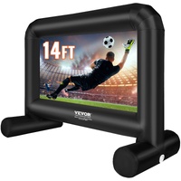 VEVOR Inflatable Movie Screen, 14 FT Inflatable Projector Screen for Outside with Blower and Carrying Bag, Front/Rear Projection, Oxford Fabric Blow U