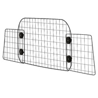 Dog Car Barrier, 96.5-168.5cm Adjustable Car Divider for Trunk Cargo Area, Universal-Fit Back Seat Heavy-Duty Wire Mesh Dogs Separator Guard Net, Vehi