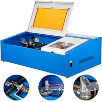 VEVOR 40W Co2 Laser 12"" x 8"" USB Port Laser Engraving Machine Air Exhaust Fan Laser Cutter High Precise Stepping Motor (40W CO2 Laser)
