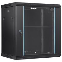 VEVOR Wall Mount Network Server Cabinet, 393.7 mm Deep, Server Rack Cabinet Enclosure, 90.72 kg Max. Ground-mounted Load Capacity, with Locking Glass 