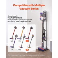 Vacuum Stand, Compatible With Dyson V6 V7 V8 V10 V11 V15, Stable Vacuum Stand Holder with 4 Hooks for Dyson DC30 DC31 DC34 DC35 DC58 DC59 DC62 D74 Cor