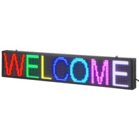 VEVOR Programmable LED Sign, P10 Full Color LED Scrolling Panel, DIY Custom Text Animation Pattern Display Board, WIFI USB Control Message Shop Sign f