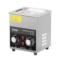 2L Ultrasonic Cleaner with Heater Timer & Basket, Professional Digital Sonic Cavitation Machine, 60W Cleaning Machine for Watch Instruments, Glasses, 