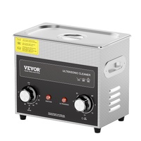 VEVOR 3L Ultrasonic Cleaner with Heater Timer & Basket, Professional Digital Sonic Cavitation Machine, 120W Cleaning Machine for Watch Instruments, Gl
