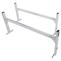 VEVOR Van Roof Ladder Rack, 2 Bars Aluminum Alloy Roof Ladder Racks, 181 kg Capacity Rain-Gutter Van Roof Rack, Adjustable Length 1300-2060 mm, Van La