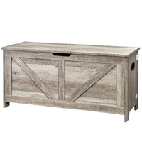 VEVOR Kids Toy Storage Bench Wooden Toy Box Chest 38.98 x 15.55 x 18.9 in Gray