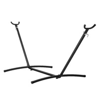 VEVOR Portable Hammock Stand, 450lbs Capacity Steel Hammock Stand for 2 Person, Heavy Duty Adjustable Hooks Hammock Frame Fits 9.5-12.6 ft Hammocks, S