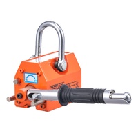 VEVOR Magnetic Lifter, 100 kg/220 lbs Pulling Capacity, 2.5 Safety Factor, Neodymium & Steel, Lifting Magnet with Release, Permanent Lift Magnets, Hea