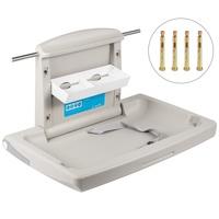 VEVOR Horizontal Baby Changing Table Wall-mounted Baby Diaper Changing Station Vertical Fold Down Baby Changing Table