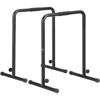VEVOR Dip Bars, 200 kg Capacity, Heave Duty Dip Stand Station with Adjustable Height, Fitness Workout Dip Bar Station Stabilizer Parallette Push Up St
