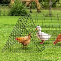VEVOR Chicken Tunnels, 400x100x61.5 cm(LxWxH) Chicken Tunnels for Yard, Portable Chicken Tunnels for Outside with Corner Frames, Chicken Coop Run, Sui