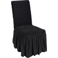 Stretch Spandex Folding Chair Covers, Universal Fitted Chair Cover with Skirt, Removable Washable Protective Slipcovers, for Wedding, Holiday, Banquet