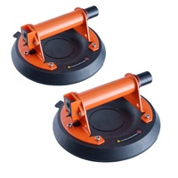 VEVOR Glass Suction Cup, 203 mm 2 Pack 278 kg Capacity, Vacuum Suction Cup with Steel Handle & Carry Box, Heavy Duty Industrial Suction Cup Lifter Too