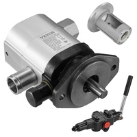 Hydraulic Wood Log Splitter Pump Kit, 22GPM, 2 Stage 4000PSI Aluminum Hydraulic Gear Pump, with Valve Coupling Installation Base 3/4'' NPT Outlet 3600