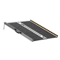VEVOR Portable Wheelchair Ramp 2FT, Non-Slip Aluminum Folding Handicap Ramp, Door Threshold Ramps for Wheelchair for Home,Wheel Chair Ramp Steps, Cars