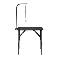 VEVOR Pet Grooming Table Arm with Clamp, 808 x 460 mm Dog Grooming Station, Foldable Pets Grooming Stand for Medium and Small Dogs, Free No Sit Haunch