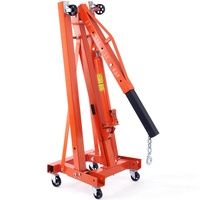 VEVOR Hydraulic Engine Hoist with Lever, 2000KG Heavy-duty Cherry Picker Shop Crane, Foldable Engine Crane and Engine Hoist leveler for Auto Repair, M