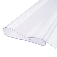 VEVOR Plastic Table Cover, 42 x 72 Inch 2.0 mm Thick Clear Table Protector, Rectangle PVC Desk Mat, Waterproof & Easy Cleaning Desk Pad Tablecloth, fo