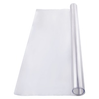 Plastic Table Cover, 48 x 48 Inch 1.5 mm Thick Clear Table Protector, Square PVC Desk Mat, Waterproof & Easy Cleaning Desk Pad Tablecloth, for Office 