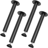 VEVOR 406.4MM Adjustable Desk Legs, Reinforced Steel Office Table Furniture legs Set of 4 for DIY, 1200 lbs Load Capacity Heavy Duty Desk Legs, Quick 