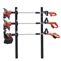 VEVOR Trimmer Rack, 3 Place Weeder Trimmer Rack, Locking Trim Holder Landscape Trailer Rack Carrier Mount on Open Pickup/Trailer Enclosed Trailers, Pa