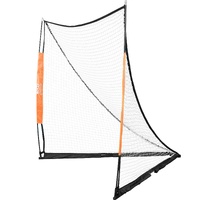VEVOR Lacrosse Goal, 1.8mx1.8m Lacrosse Net, Portable Lacrosse Goal with Carry Bag, Fiberglass Rod Backyard Lacrosse Training Equipment, Easy Setup Co