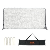 VEVOR Soccer Rebounder Net, 12x6FT Iron Soccer Training Equipment, Sports Football Training Gift with Portable Bag, Volleyball Rebounder Wall Perfect 