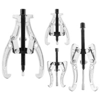 VEVOR Gear Puller Set, 76.2 mm/101.6 mm/152.4 mm/203.2 mm 3 Jaw Bearing Puller with Reversible Jaws, 2 Jaw/3 Jaw Pulley Puller, 4 PCS Bearing Puller T