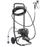 VEVOR Stand Airless Paint Sprayer, 750W 3000PSI High Efficiency Electric Airless Sprayer With Cart, Fine And Even Painting Effect, Paint Sprayers for 