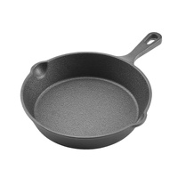 VEVOR Cast Iron Skillet, 3 Pcs Frying Pan Set (160, 220, 265 mm), Heavy-Duty Skillets with Heat-Resistant Handle, Pre-Seasoned Chef's Pan, Kitchen Coo