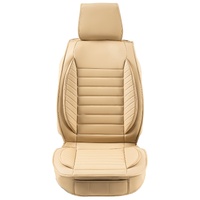 VEVOR Seat Covers, Universal Car Seat Covers Front Seats, 2pcs Faux Leather Seat Cover, Semi-enclosed Design, Detachable Headrest and Airbag Compatibl