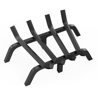 VEVOR Fireplace Log Grate, 18 inch Heavy Duty Fireplace Grate with 6 Support Legs, Solid Powder-coated Steel Bars, Log Firewood Burning Rack Holder fo
