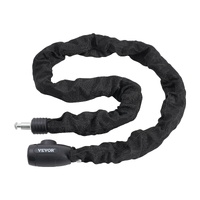 Bike Chain Lock, 3.94 Ft Combination Bicycle Chain Lock with 4 Keys, Heavy Duty Anti-Theft High Security Bike Locks, Perfect for Bike, Motorcycle, Sco