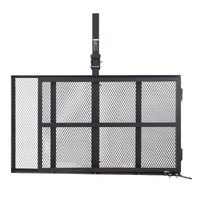 VEVOR Hitch Mount Wheelchair Carrier 45.3" x 25.6", 500LBS Mobility Scooter Carrier with Folding Ramp, Iron Trailer Hitch Rack Basket with Stabilizer,